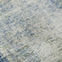 5' X 8' Denim Blue And Ivory Abstract Washable Area Rug With UV Protection