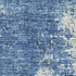 5' X 8' Denim Blue And Ivory Abstract Washable Area Rug With UV Protection