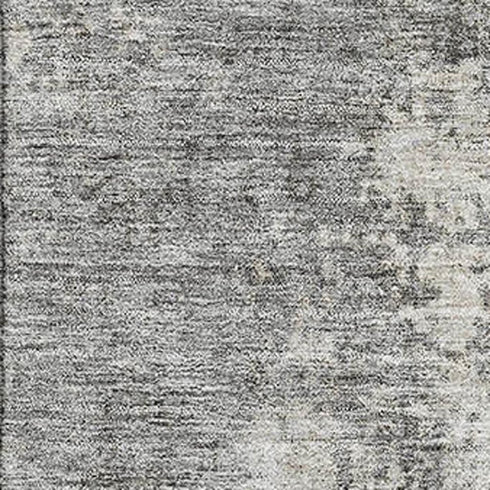 8' X 10' Gray And Ivory Abstract Washable Area Rug With UV Protection
