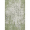 5' X 8' Green And Ivory Abstract Washable Area Rug With UV Protection