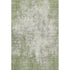 5' X 8' Green And Ivory Abstract Washable Area Rug With UV Protection