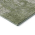 5' X 8' Green And Ivory Abstract Washable Area Rug With UV Protection