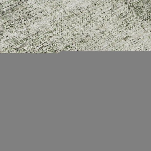 5' X 8' Green And Ivory Abstract Washable Area Rug With UV Protection
