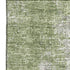 5' X 8' Green And Ivory Abstract Washable Area Rug With UV Protection