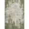 5' X 8' Olive Green And Ivory Abstract Washable Area Rug With UV Protection