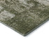 5' X 8' Olive Green And Ivory Abstract Washable Area Rug With UV Protection