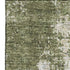 5' X 8' Olive Green And Ivory Abstract Washable Area Rug With UV Protection