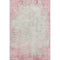 8' X 10' Pink And Ivory Abstract Washable Area Rug With UV Protection
