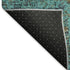 8' X 10' Teal And Brown Abstract Washable Area Rug With UV Protection