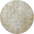 8' Wheat And Ivory Abstract Washable Round Rug With UV Protection