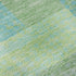 8' X 10' Artichoke Green Teal And Ivory Geometric Washable Area Rug With UV Protection