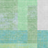 8' X 10' Artichoke Green Teal And Ivory Geometric Washable Area Rug With UV Protection