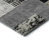 5' X 8' Black Ivory And Beige Geometric Washable Area Rug With UV Protection