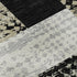 5' X 8' Black Ivory And Beige Geometric Washable Area Rug With UV Protection