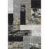 5' X 8' Black Ivory And Beige Geometric Washable Area Rug With UV Protection