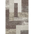 5' X 8' Brown Ivory And Beige Geometric Washable Area Rug With UV Protection