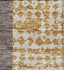 5' X 8' Coffee Gold And Ivory Geometric Washable Area Rug With UV Protection