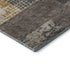9' X 12' Coffee Gold And Ivory Geometric Washable Area Rug With UV Protection