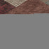 8' Coffee And Merlot Geometric Washable Round Rug With UV Protection