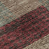 8' Coffee And Merlot Geometric Washable Round Rug With UV Protection