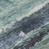 8' Artichoke Green Teal And Ivory Abstract Washable Round Rug With UV Protection