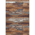 8' X 10' Copper Ivory And Gray Abstract Washable Area Rug With UV Protection