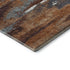 8' X 10' Copper Ivory And Gray Abstract Washable Area Rug With UV Protection