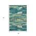5' X 8' Emerald Ivory And Teal Abstract Washable Area Rug With UV Protection