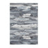5' X 8' Gray And Ivory Abstract Washable Area Rug With UV Protection