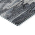 5' X 8' Gray And Ivory Abstract Washable Area Rug With UV Protection