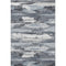 5' X 8' Gray And Ivory Abstract Washable Area Rug With UV Protection