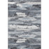 5' X 8' Gray And Ivory Abstract Washable Area Rug With UV Protection