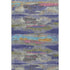5' X 8' Lavender Pink And Orange Abstract Washable Area Rug With UV Protection