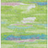 8' X 10' Lime Green Blue And Pink Abstract Washable Area Rug With UV Protection