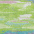 9' X 12' Lime Green Blue And Pink Abstract Washable Area Rug With UV Protection