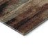 5' X 8' Coffee Burgundy And Beige Abstract Washable Area Rug With UV Protection