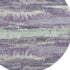 8' Purple And Ivory Abstract Washable Round Rug With UV Protection