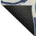 5' X 8' Blue And Ivory Geometric Washable Area Rug With UV Protection