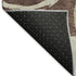 5' X 8' Brown Beige And Ivory Geometric Washable Area Rug With UV Protection