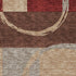 8' X 10' Wheat Burgundy And Gray Geometric Washable Area Rug With UV Protection