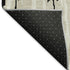 5' X 8' Black And Ivory Abstract Washable Area Rug With UV Protection