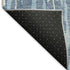 5' X 8' Denim Blue And Ivory Abstract Washable Area Rug With UV Protection