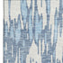 5' X 8' Denim Blue And Ivory Abstract Washable Area Rug With UV Protection