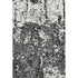 5' X 8' Black And Ivory Abstract Washable Area Rug With UV Protection