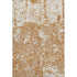 9' X 12' Copper And Ivory Abstract Washable Area Rug With UV Protection