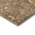 9' X 12' Copper And Ivory Abstract Washable Area Rug With UV Protection