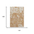 9' X 12' Copper And Ivory Abstract Washable Area Rug With UV Protection