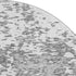 8' Gray And Silver Abstract Washable Round Rug With UV Protection