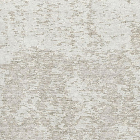 5' X 8' Ivory And Beige Abstract Washable Area Rug With UV Protection
