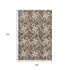 9' X 12' Brown And Ivory Geometric Washable Area Rug With UV Protection